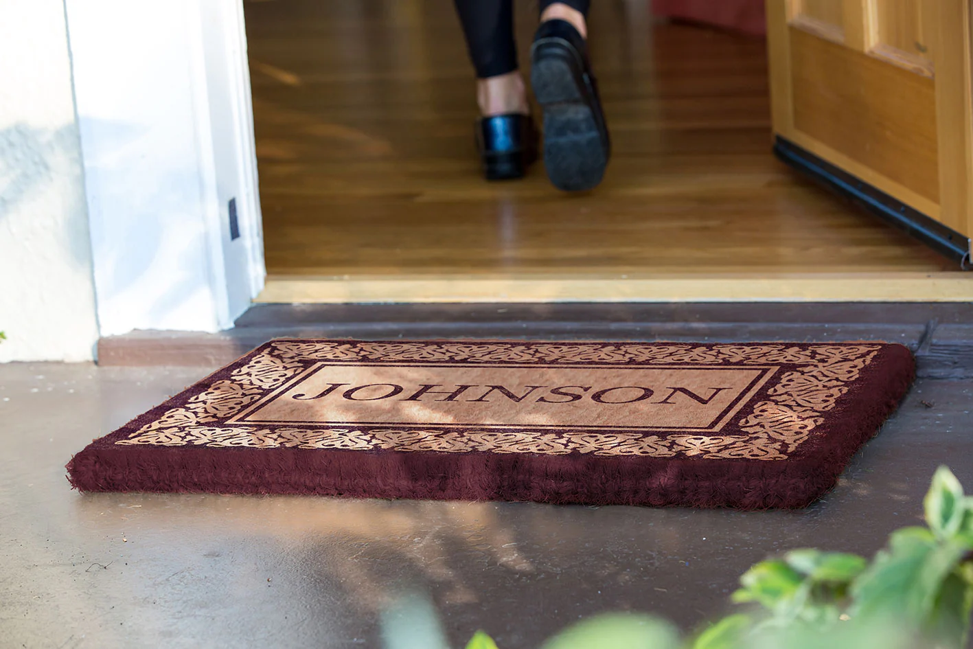 Blooming Hearts Border Personalized Doormats - Image 6