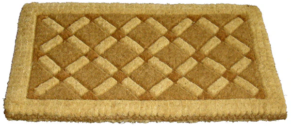 Cross Board Handwoven Coco Doormat - Image 3