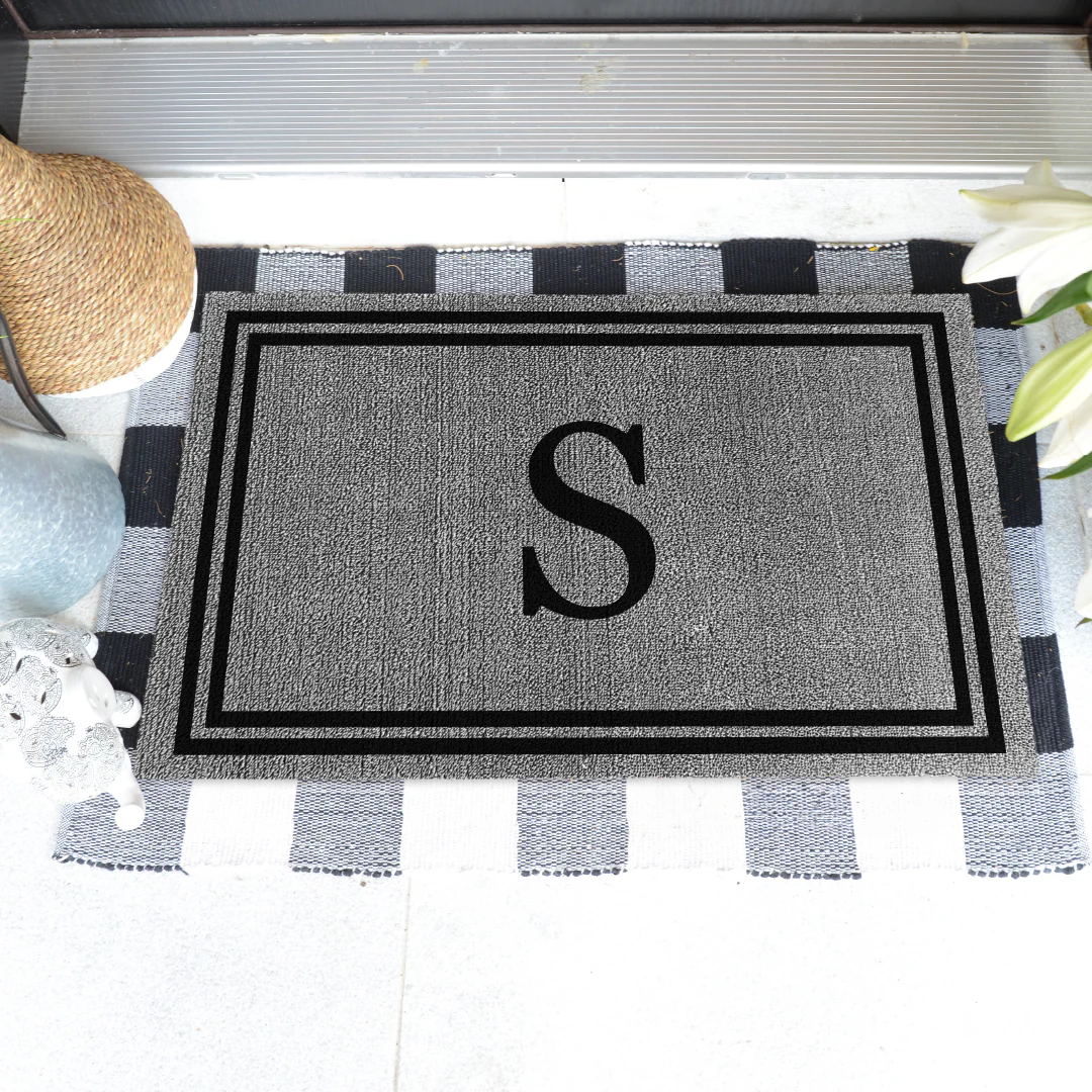 Decor Loop Double Border Personalized Doormats - Image 3