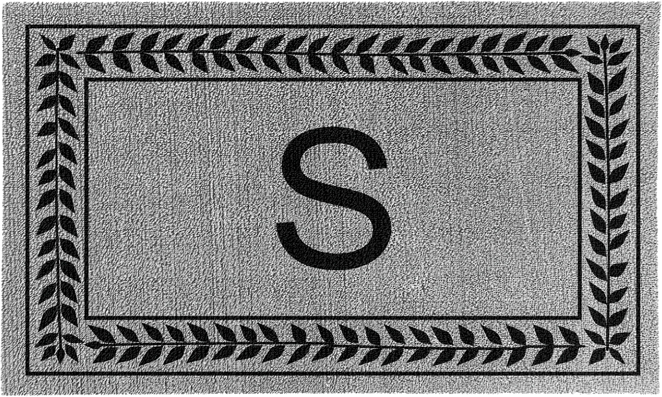 Decor Loop Leafy Vines Border Personalized Doormats - Image 4