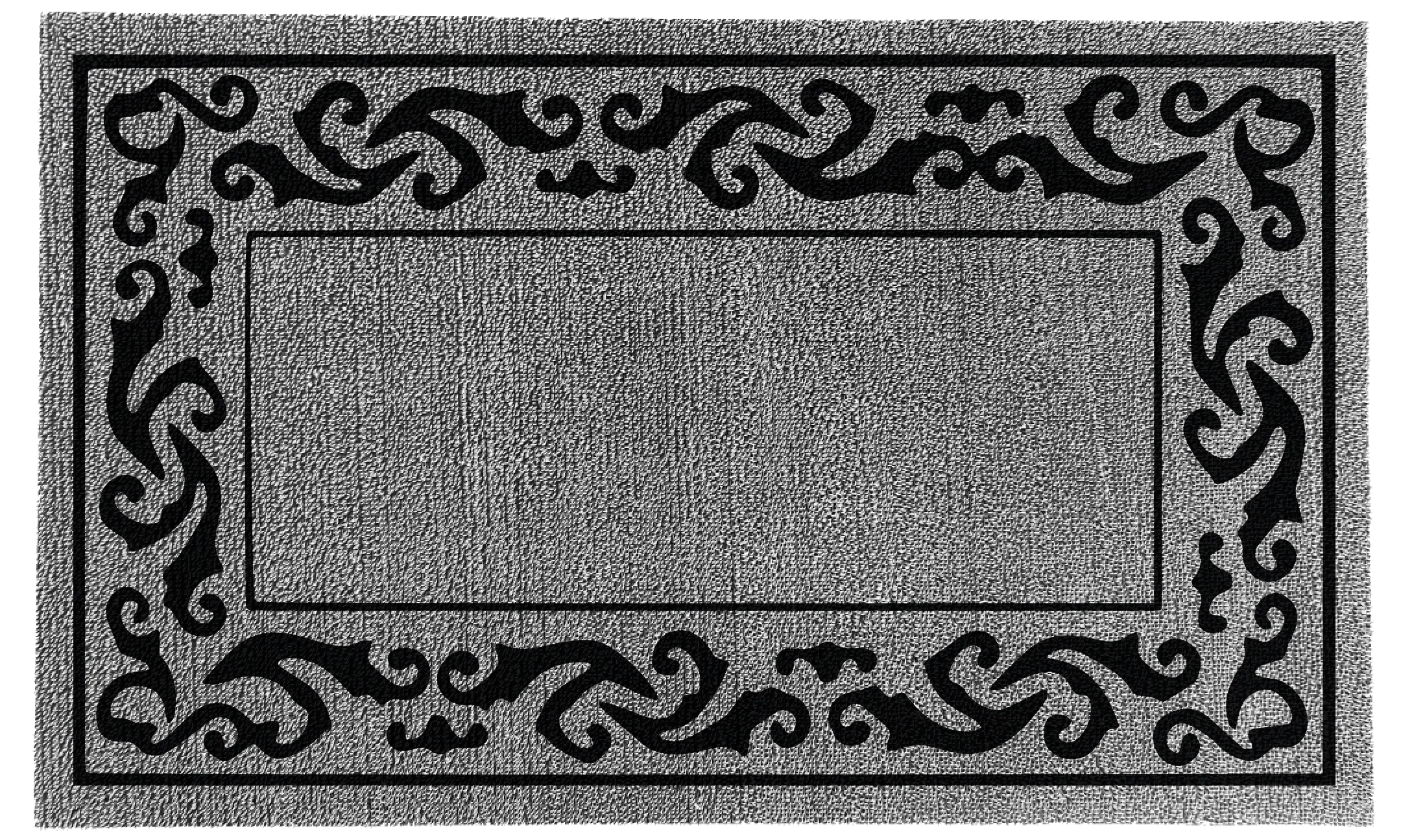 Decor Loop Rolling Scrolls Border Personalized Doormats - Image 5