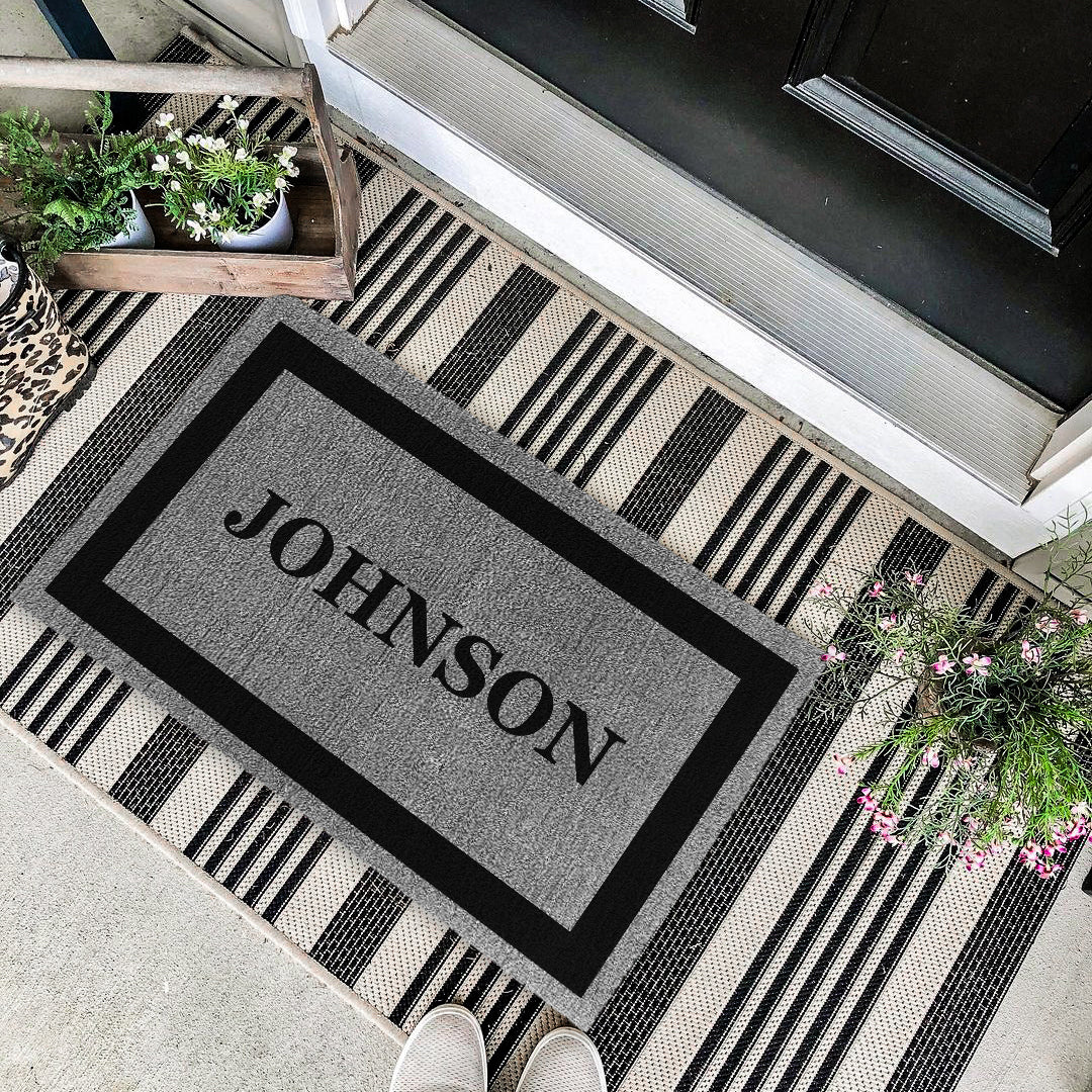 Decor Loop Single Border Personalized Doormats - Image 6