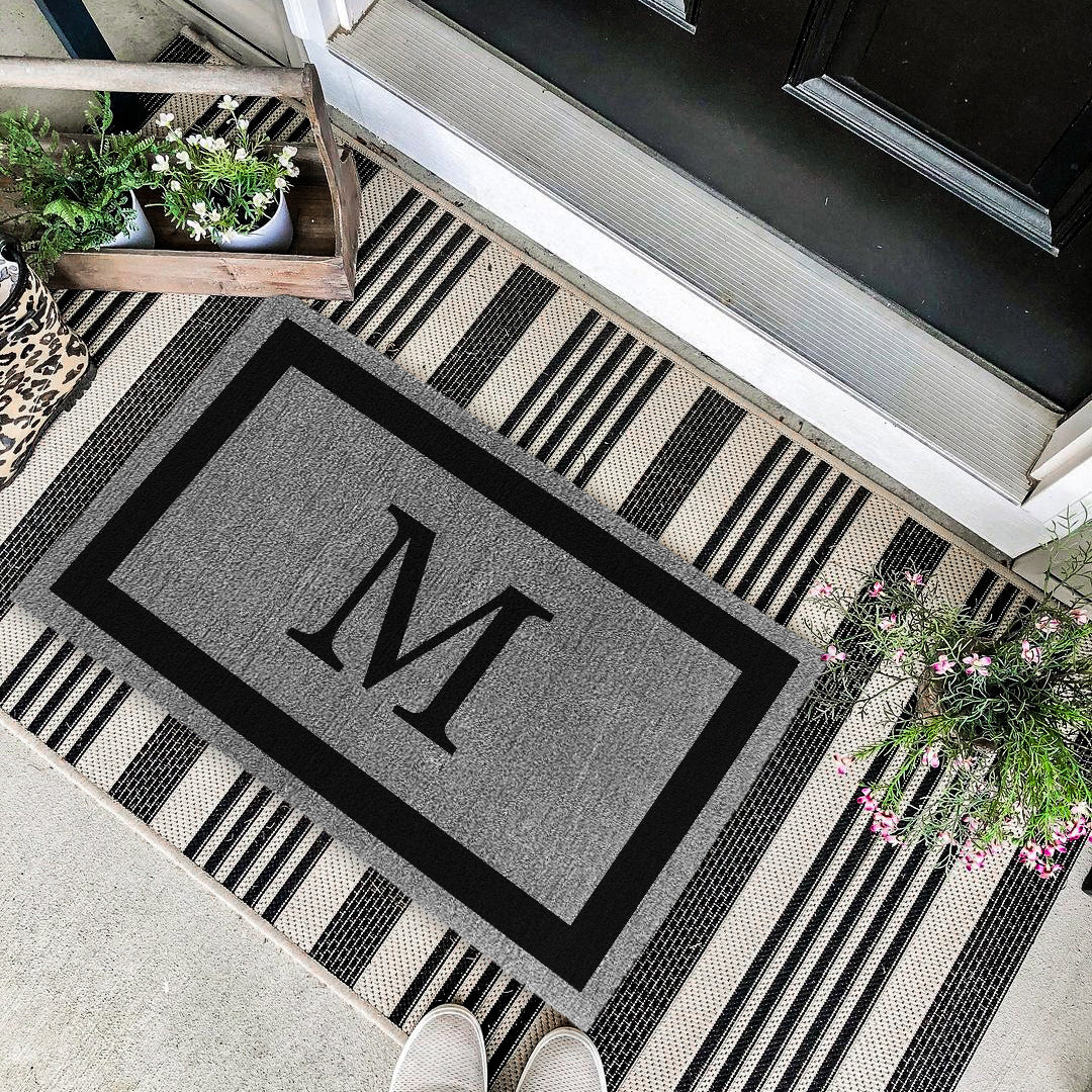 Decor Loop Single Border Personalized Doormats - Image 7