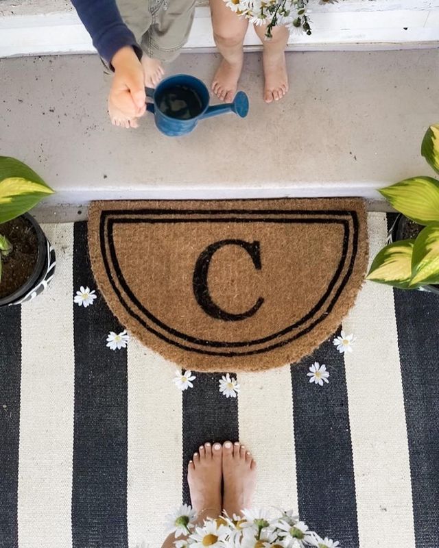 Half Round Double Border Personalized Doormats - Image 7