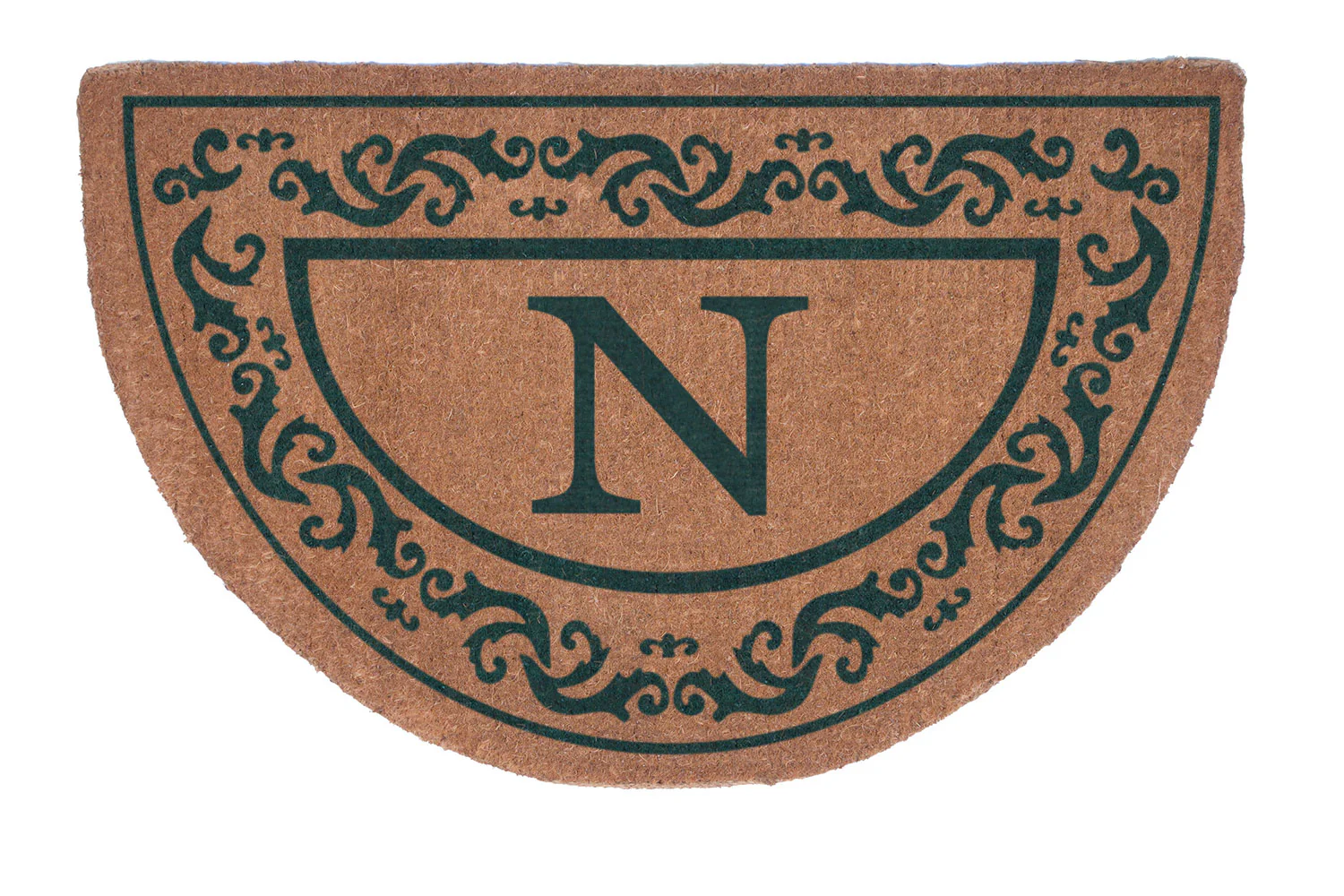 Half Round Rolling Scrolls Border Personalized Doormats - Image 4