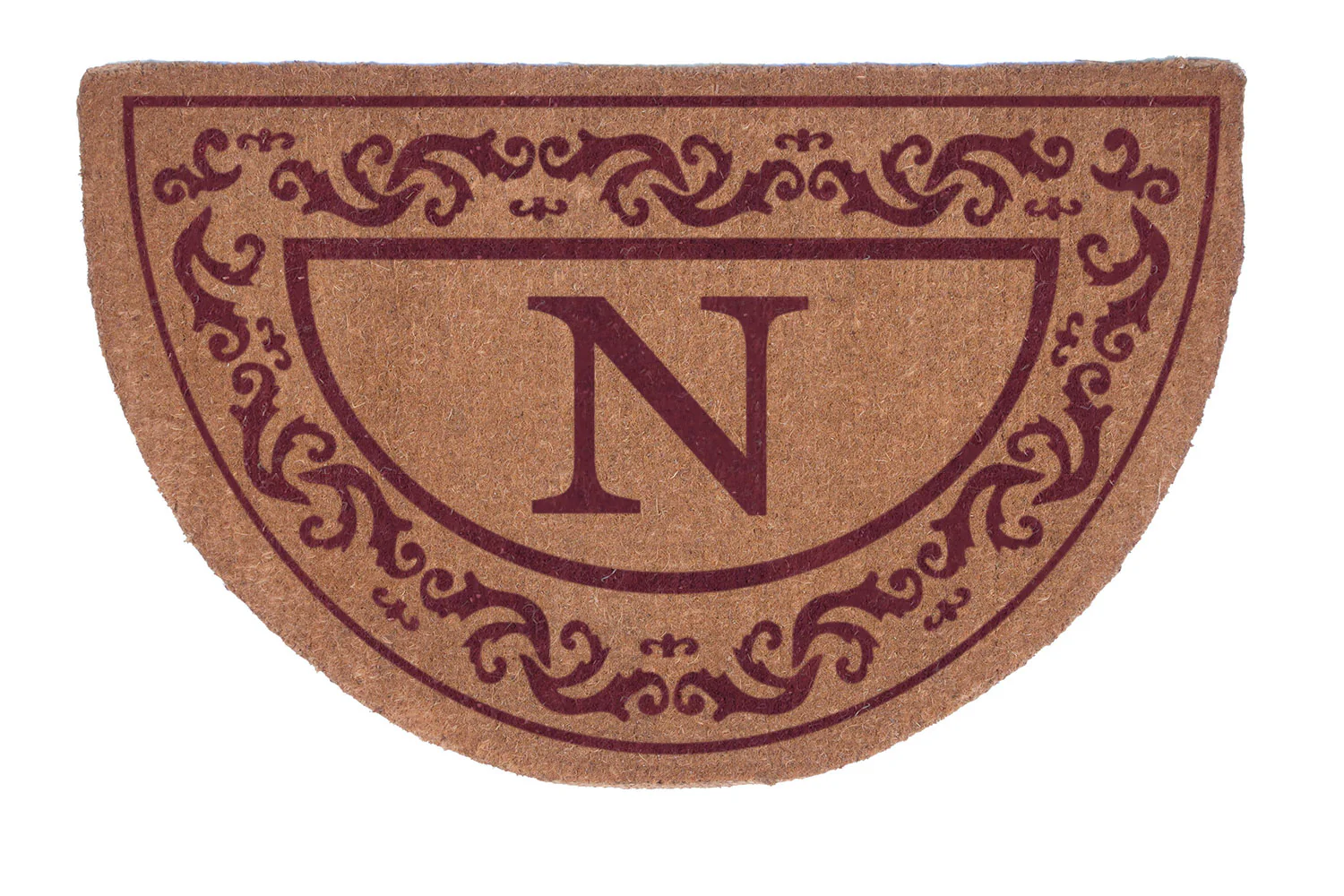 Half Round Rolling Scrolls Border Personalized Doormats - Image 5