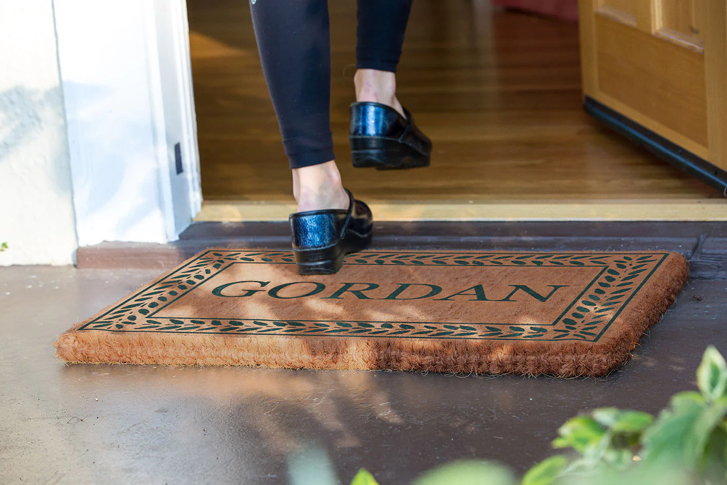Leafy Vines Border Personalized Doormats - Image 8