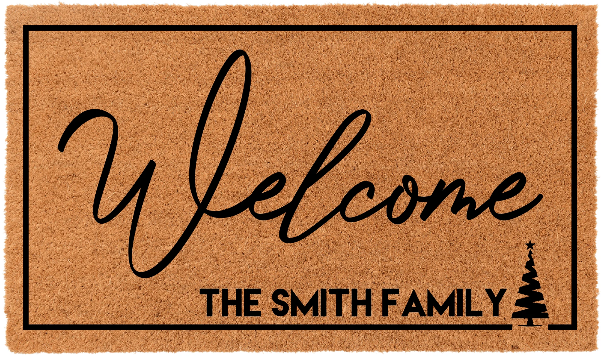 Personalized Christmas Tree Doormat - Image 3