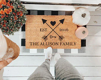 Personalized Family Arrows Doormats - Image 4