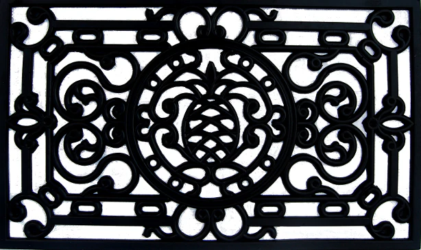 Pineapple Rectangle Recycled Rubber Doormat - Image 3