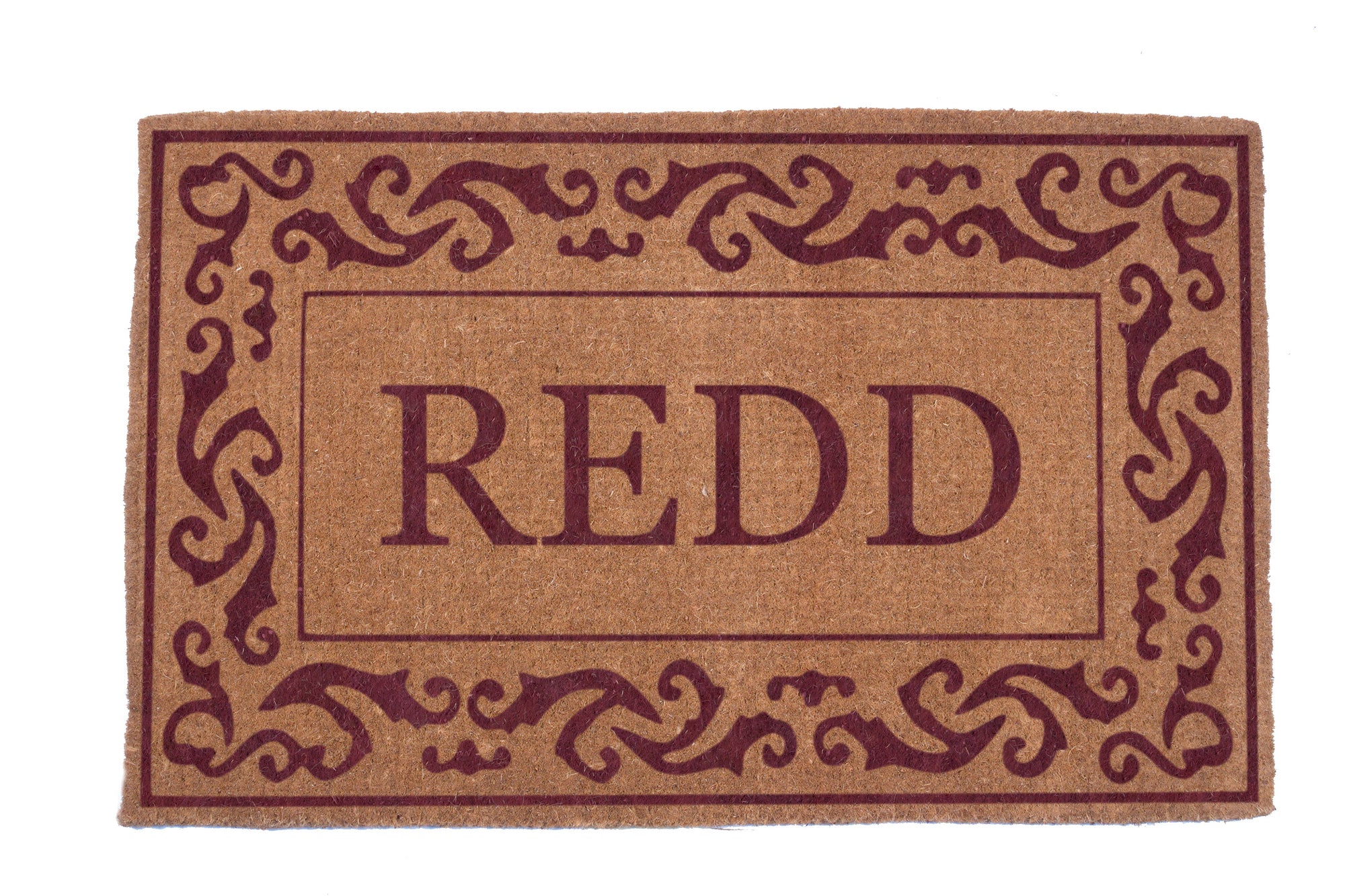 Rolling Scrolls Border Personalized Doormats - Image 10