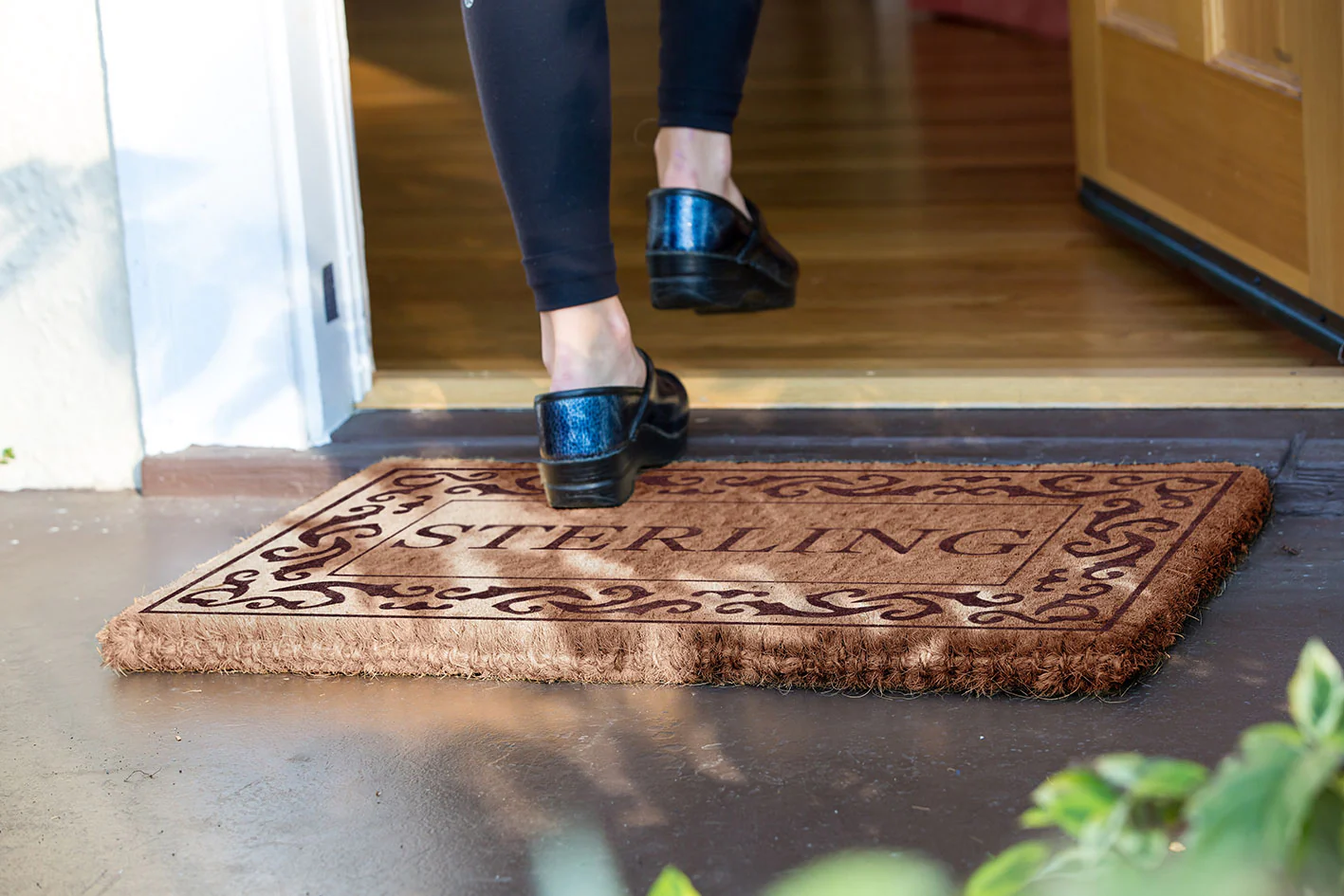 Rolling Scrolls Border Personalized Doormats - Image 7