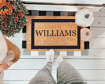 Single Border Personalized Doormats - Image 22
