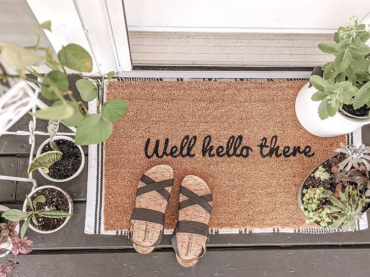 Well Hello There Vinyl Coir Doormat - Image 8
