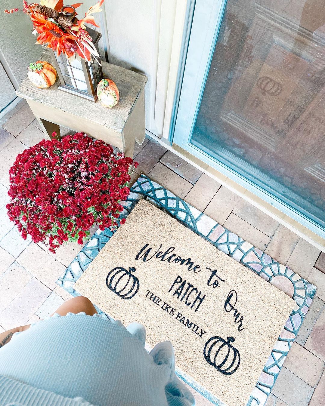 Welcome to Our Patch Personalized Doormat - Image 3